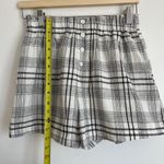 Elastic Waistband Pyjama Checked Plaid Boxer Shorts Photo 2