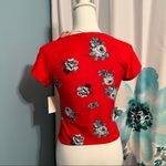 No Comment Floral crop tee Photo 1