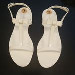 Stuart Weitzman 💕💕 Mellie Bow Jelly Sandal ~ White 7 New Without Box Photo 6
