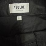 AGOLDE Daria Utility Pants Women's Size 24 Black Cargo Crop New Photo 6