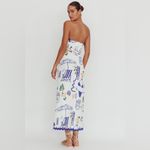 Selfie Leslie *NWT* Indie Lux Cypress Graphic Strapless Maxi Dress White Photo 12