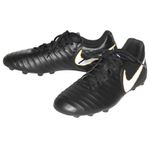 Nike Tiempo soccer Cleats Black and Gold Size 8 Photo 3