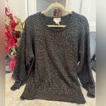 Rebecca Malone Rebeca Malone Modern and Elegant Women's Sweater Black Plus Size 1X Photo 1