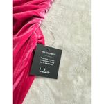 Lulus Glamorous Celebrations Dress Women's Small Pink Velvet Strapless Tulip Photo 4