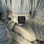 SheIn Light Blue Wide-Leg cotton Pants Photo 4