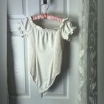 Princess Polly  Ruffled Chataway Bodysuit top women size 6 tie front Photo 9