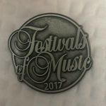 Festivals Of Music 2017 Lapel Pin Large Size Silver Color Metal Photo 1