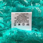 Bongo  Y2K Flair Emerald Lace Subtle Silver Metallic Collar Button-Up Shirt Small Photo 7