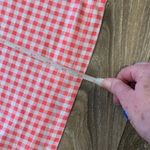 Barbour  NWT short sleeve knit shirt.  Size: XL.  Pink / white checkered. Photo 2