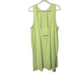 Free People NEW  Hot Shot Tunic Tank Lighting Lime Green Oversize Sm Athleisure Photo 4