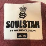 SOULSTAR dark‎ mauve white sweatshirt size XL Pink Photo 5