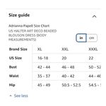 Adrianna Papell Women's Bead Combo Taffeta Long Dress Size 16 Blue Photo 6