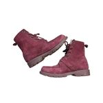 Ralph Lauren Polo  Burgundy Ranger Boots Kids 5 Women’s 7 Leather Lace & Buckle Photo 5