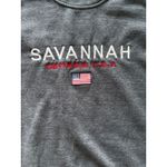 Savannah Georgia Sweatshirt Womens Small Gray‎ Travel Travel Embroiderey Coastal Gray Photo 4