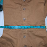 Oat New York Flounce Midi Sleeveless Dress Women's S Honey Mustard Orange Photo 6