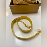 New Vicenza Yellow Gold Silver 925 Diamond Cut Sterling Choker Necklace Photo 3