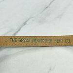 The Great New York Belt Co Brown Vintage Barrel Braided Leather Belt Size Small Photo 4