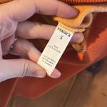 Halara  Round Neck Long Sleeve Orange Fleece Casual crewneck Sweatshirt Photo 9