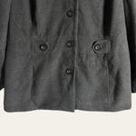 JM Collection Vintage Charcoal Gray Single Breasted Pea Coat Plus Size 3X Photo 3
