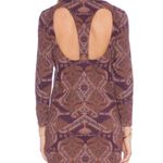 Free People NWOT  Cutout Bodycon Dress Berry Combo Photo 2