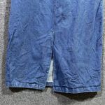 Jessica London Pencil Skirt Womens 18W Blue Denim Cotton Back Slit Everyday Wear Photo 5