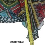 Boston Proper  Multicolor Geometric Print Sheer Resort Vacation Swim Cover up M Photo 9