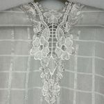 Women's lace Poncho/kimona/Cover Up Pearl Size OS boho White Photo 8