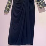 Ralph Lauren Lauren Midi Dress Women Size 8 Navy Sequin Event Formal Cocktail Photo 3