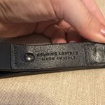 None Black Italian Braided Leather Belt Photo 4