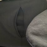 PINK - Victoria's Secret PINK Victoria’s Secret Black Cropped Cut Out Back Hooded Sweatshirt Size Small Photo 3