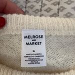 Melrose and Market  Cream‎ Crew Neck Sweater with Plush Texture NWOT Size XL Photo 4