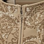 BCBGMAXAZRIA 💕💕 Alix Jacquard Dress Light Stone Floral Tapestry Large NWT Photo 10