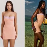 House Of CB NWOT  Harper Sorbet Lace Trimmed Mini Dress sz S TALL Photo 1