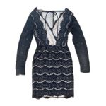 Francesca's  Backless Lace Mini Dress Black Size XS Photo 1