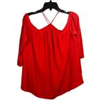 She & Sky off the shoulder blouse SIZE M RED Photo 2