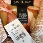 Lane Bryant Pink Peach Tan Tweed Cropped 3/4 Sleeve Blazer Jacket NWT Size 28 Photo 5