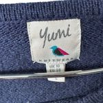 Yumi Knitwear Navy Tree Printed Jumper S Blue Photo 2