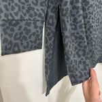 American Eagle  Outfitters Gray Leopard Print V Neck Long Sleeve Tunic Top Photo 2