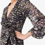 Ganni ππ Asymmetrical Floral Print Georgette Wrap Dress 100% Viscose ~ 34 EU Photo 1