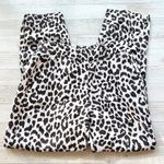 J.Crew J. Crew Leopard Print Linen Blend Easy Pant | Brown/Ivory Size 2 Photo 1