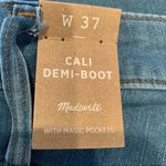 Madewell Cali Demi Bootcut Raw Crop Jeans Blue Size 37 Warden Wash NWT Photo 1