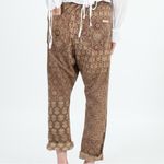 Free People x Dr. Collectors Adarahk Brown Washed Harem Pants Size XS Photo 14