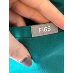 FIGS Shirt Women Small Green Casma Three Pocket Scrub Top Medical Nurse Doctor Photo 9