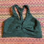 Victoria's Secret  HEATHERED OLVE GREEN FRONT KNOT SPORTS BRA TOP RACERBACK Photo 0