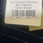 Marine layer  Lexi Rib Turtleneck Midi Dress in Navy Lurex Stripe Woman’s… Photo 5