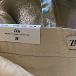 ZARA NWT  The Boy Boy Fit Silver Relaxed Fit Straight Leg Mid Waist Jeans Photo 10