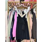 Saints + Secrets  LAKYN LACE BUST TIED BACK MINI DRESS BLACK Size Small Photo 13