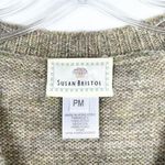 Susan Bristol  Medium Sweater Wool‎ Angora Hand Embroidered Floral Cardigan 916 Photo 6