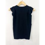 Loft  Flutter Sleeve Sweater Tank Blouse Small Classic Minimalist Contemporary Photo 3