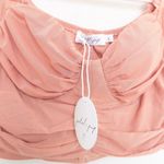 Petal and Pup Y2K Womens Milkmaid Crop Top Size L Pink Cottage Coquette Summer Photo 5